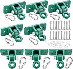 Heavy Duty Swing Hanger Set 8pk Green Plastic Quality 2400lb Capacity
