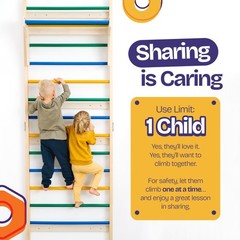 Swedish Ladder with Convertible Play Table | Montessori Climbing Set for , In…