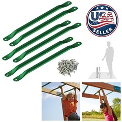 Heavy-Duty Metal Monkey Bars Kit with Installation Hardware – For Swing Sets
