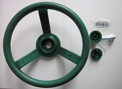 Outdoor Playground Swing Set Steering Wheel Heavy Duty Plastic Green 12”