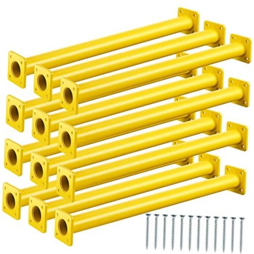 12 Pack Monkey Bars Swing Set Accessories Rods Playset Ladder 16.5 Inch Yellow