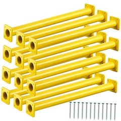 12 Pack Monkey Bars Swing Set Accessories Rods Playset Ladder 16.5 Inch Yellow