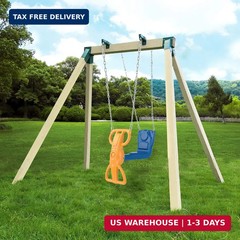 BETOOLL A-Frame 2 Brackets Swing Set Bracket with Mounting Hardware (Green)