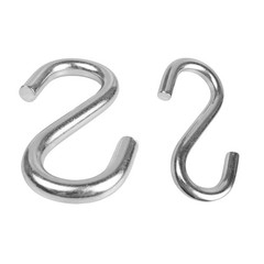6PCS 3.15 Inch 304 Stainless Steel S Hooks, Heavy Duty M8 Hanging Hooks Large…