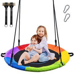 Trekassy 700lbs 40 Inch Saucer Tree Swing for Kids Adults Playground Textilene