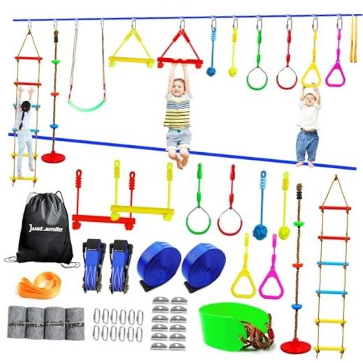 Ninja Warrior Obstacle Course for Kids Outside – 12 52 feet by 7.1 inches