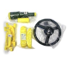 Swingset Playground Toys Accessory Kit: Telescope, Telephone, Wheel & Hand Holds