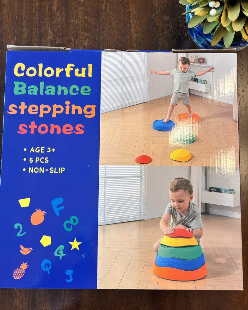 Stepping Stones For Kids/Toddlers. Indoor Outdoor Sensory Fun & Play. New In Box