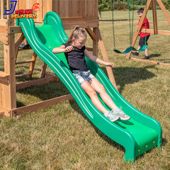 Cedar Wood Swing Set Ages 3-6 Years Wave Slide Clubhouse Outdoor Playset NEW