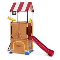 Play & Fold Away Toddler Climber, Kids Playhouse for Ages 2-5 Pirate Ship