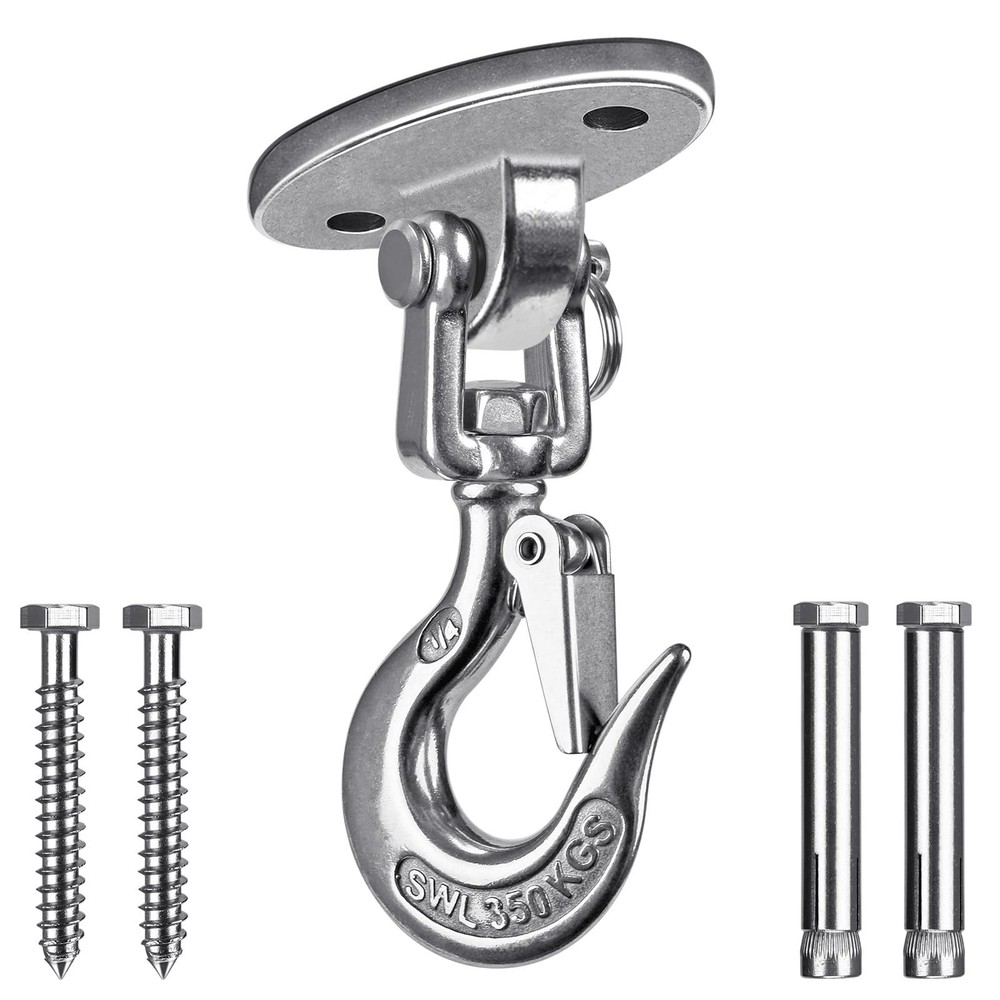 SELEWARE Heavy Duty 1000LB Capacity Stainless Steel Ceiling Swing Mount 360 S…