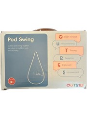 OUTREE Pod Swing Indoor/Outdoor Hanging Swing Set, Ages 3+, Age 3-4 Years PINK