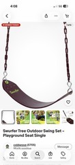 Swurfer Tree Outdoor Swing Set – Playground Seat Single