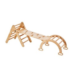 Montessori Climbing Set 5-in-1 – Pikler Triangle, Ramp & Arch for Toddlers 1-3