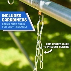 Outdoor Blue Strap Swing Seat for Kids – Heavy Duty, 250 lbs Capacity, Durable