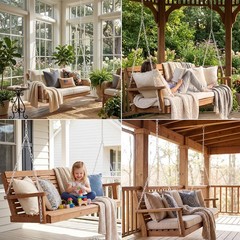 Heavy Duty Porch Swing Hanging Chain Kit (2 Pack) 1500 Lbs Capacity, up to 8 …