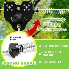 Perantlb Zipline for Backyard Kids and Adults,Zipline Kits 100ft