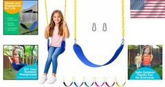 Pre-Assembled Swing Seat Kit – Easy Install with Heavy Duty Chains & Snap Hooks