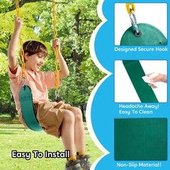Heavy Duty Swing Seat with 66” Chain, Swing Set Accessories Replacement for Kids