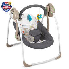 Baby Electric Swing,Soothing Portable Swing with Intelligent Music Vibration …