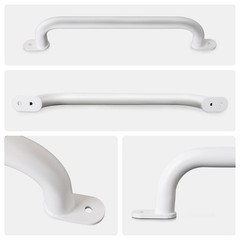 17 Inch White Playground Handles Indoor Kids Monkey Bar Ladders 6Pcs