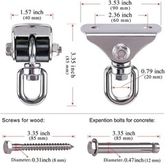 Heavy-Duty Stainless Steel Swing Mount – 1000 LB Capacity for Versatile Use