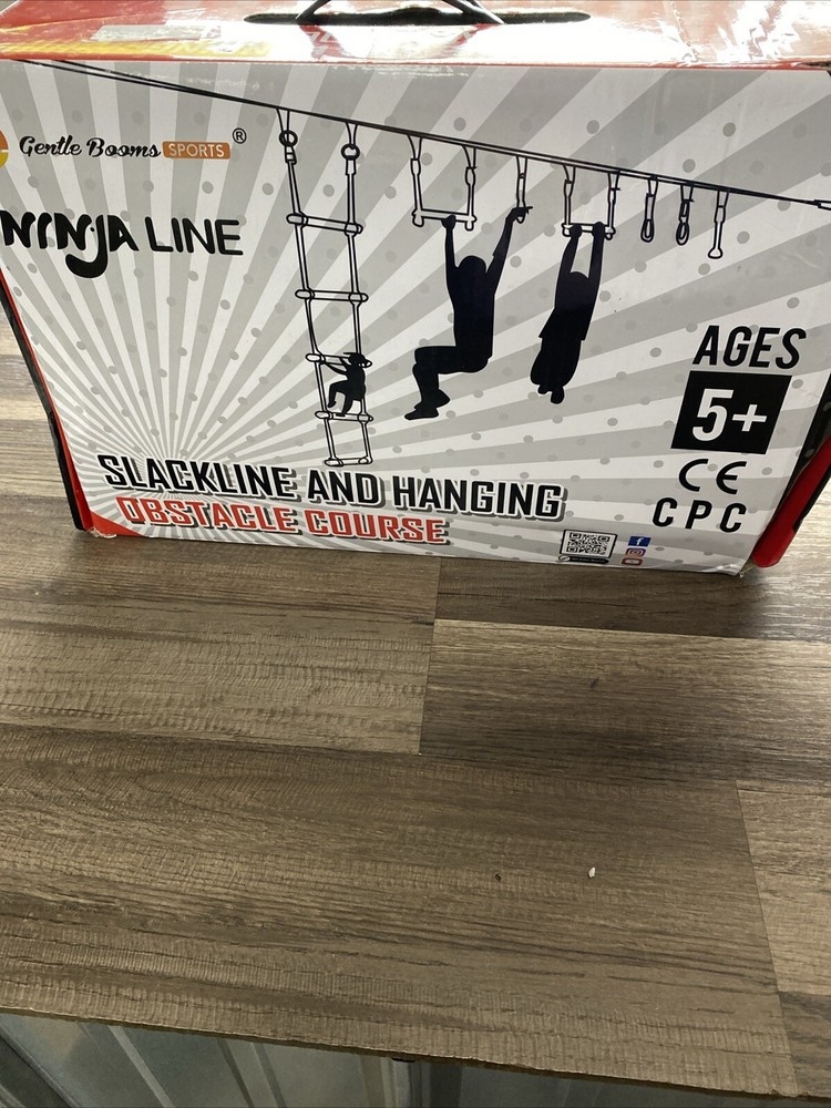 Gentle Booms Sports Ninja Line Slack line And Hanging Obstacle Course Read/B