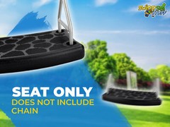 SWING SET STUFF FLAT SEAT BLACK children playground outside park accessory 0127
