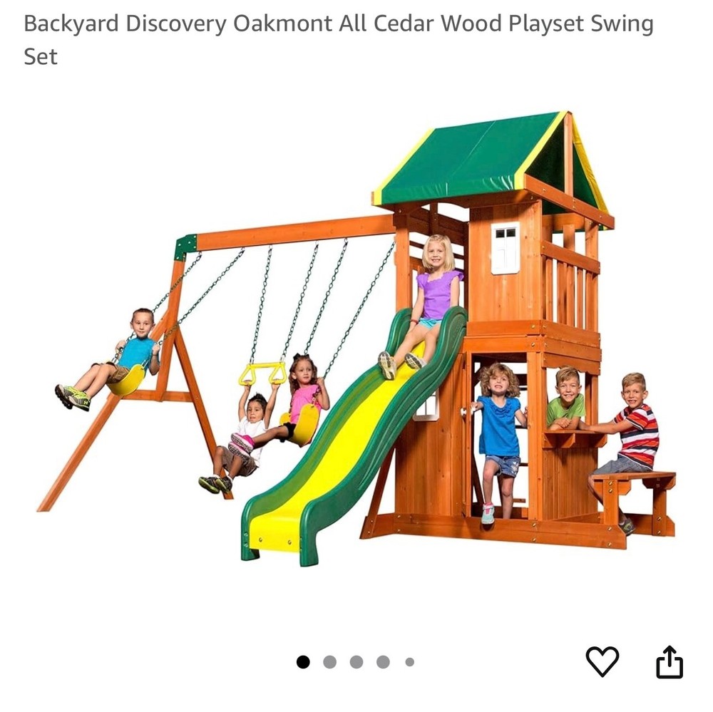 Backyard Discovery Oakmont Swing Set – 65164D