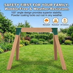 Easy 1-2-3 A-Frame 2 Brackets Swing Set Brackets with All Mounting Hardware,