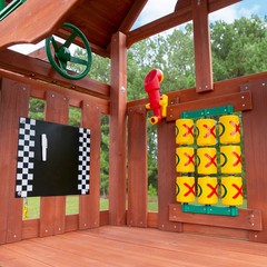 SWING SET PLAYSET OUTDOOR PLAYGROUND WOODEN BACKYARD EQUIPMENT CHILDREN PLAY NEW