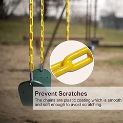 REZNOR Flexible Swing Seat Set for Kids/Adults Outdoor Park Garden Green/Yellow