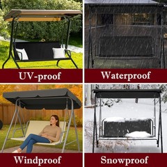 Suaetiai Porch Patio Swing Seat Cover Replacement, 680D Thickened Waterproof …