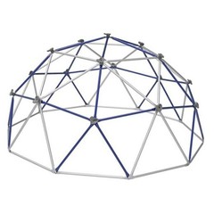 Free-Standing Powder-Coated, UV Resistant Steel Jungle Gym Climber, Blue