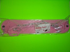 1 NEW PINK Swing Set Seat Durable Vinyl Coated Chains 120lb Capacity Playground