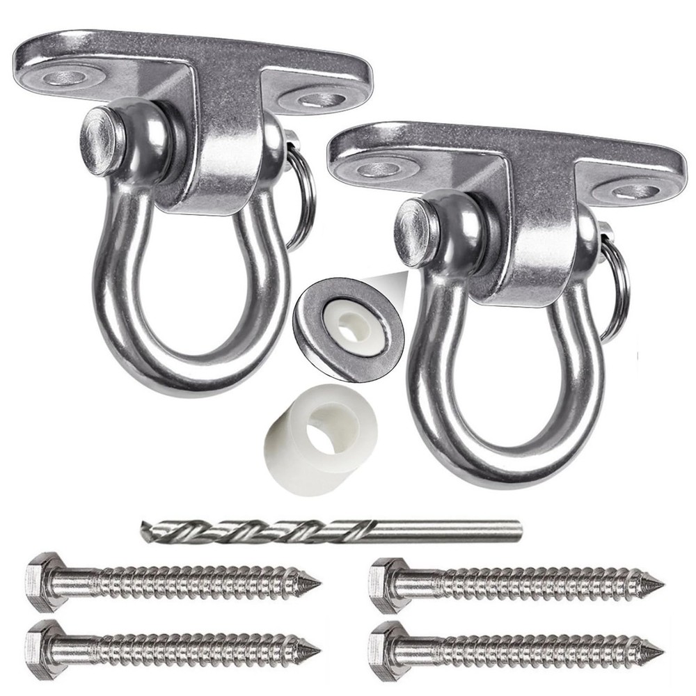 Permanent Antirust Stainless Steel Slient Bearing Swing Hanger,Heavy Duty 180…