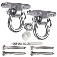 Permanent Antirust Stainless Steel Slient Bearing Swing Hanger,Heavy Duty 180…