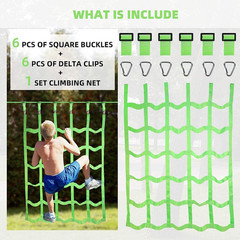 Climbing Net for Kids Outdoor,Climbing Cargo Net Kids Playground,Ninja Line Acce