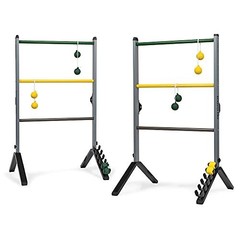 Steel Ladderball Set 2 Ladders 6 Bolos Built-In Scoring System Backyard Yard