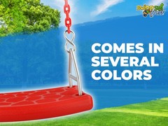 SWING SET STUFF INC. FLAT SEAT WITH 5.5 FT. COATED CHAIN RED playground 0310