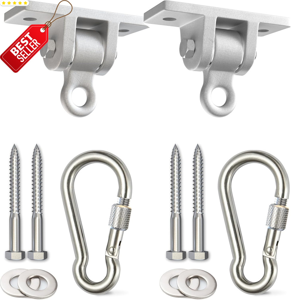 2pk Swing Set Hangers Heavy Duty w/ Snap Hooks for Porch Patio Playground – US
