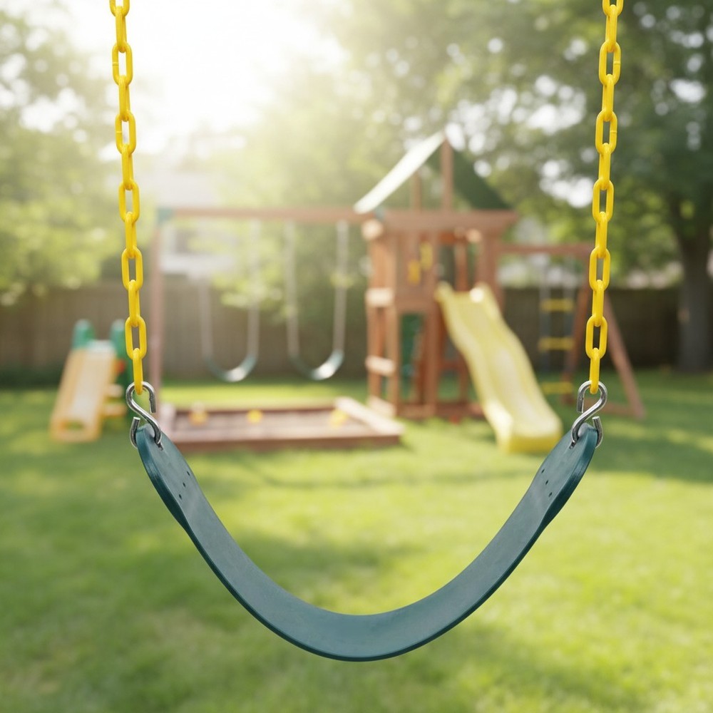 Durable Outdoor Swing Set Replacement Seats – 2PCS with Snap Hooks Included