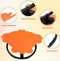 FAHKNS Spinning Chair Orange ADHD Autistic Kids Sensory Sit And Spin Upgrade NEW