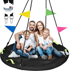 Tree Swing, 60 Inch Larger Saucer Swing for Whole Family, 900Lbs Weight Capacity