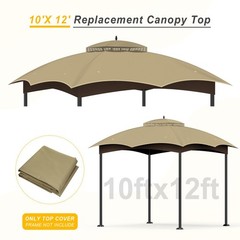 Replacement Gazebo Canopy Top Cover for 10 x 12, Double Tiered Waterproof Can…