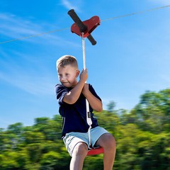 Zip Line Kit Choose Length 48M 160FT heavy duty 5mm Adults Zip Wire up to 330lbs