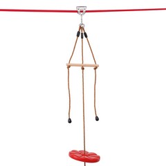 VEVOR 65 ft Zip Line Kit for Kids Adult Trolley Slackers Zipline Up to 330 lb