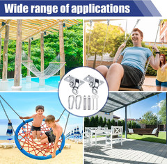 Heavy-Duty Swing Hangers Set for Indoor/Outdoor Use – 1800 Lb Capacity
