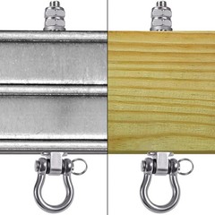 Swing Hangers with Bearing – 2 Pack Stainless Steel 304 Hardware Hooks for Wo…