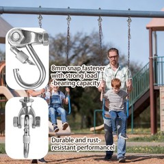 2 Heavy Duty Swing Hangers 180° Stainless Steel Swing Hooks 800LBS Capacity